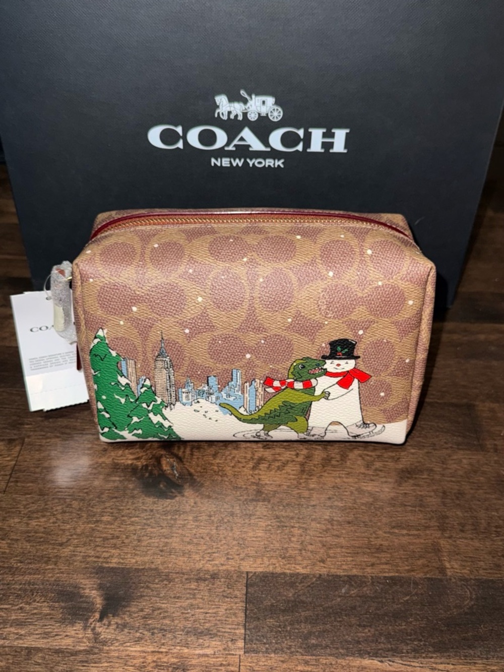 New Coach Rexy Christmas Zipper Bag